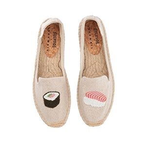 Like new Soludos x Lucy Mail Sushi Smoking Slipper Platform Espadrille size 9